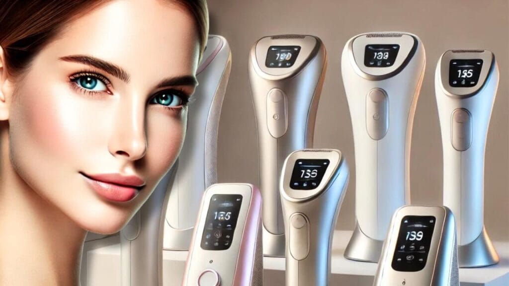 جهاز ليزر لإزالة شعر الوجه مع بشرة ناعمة وخالية من الشعر