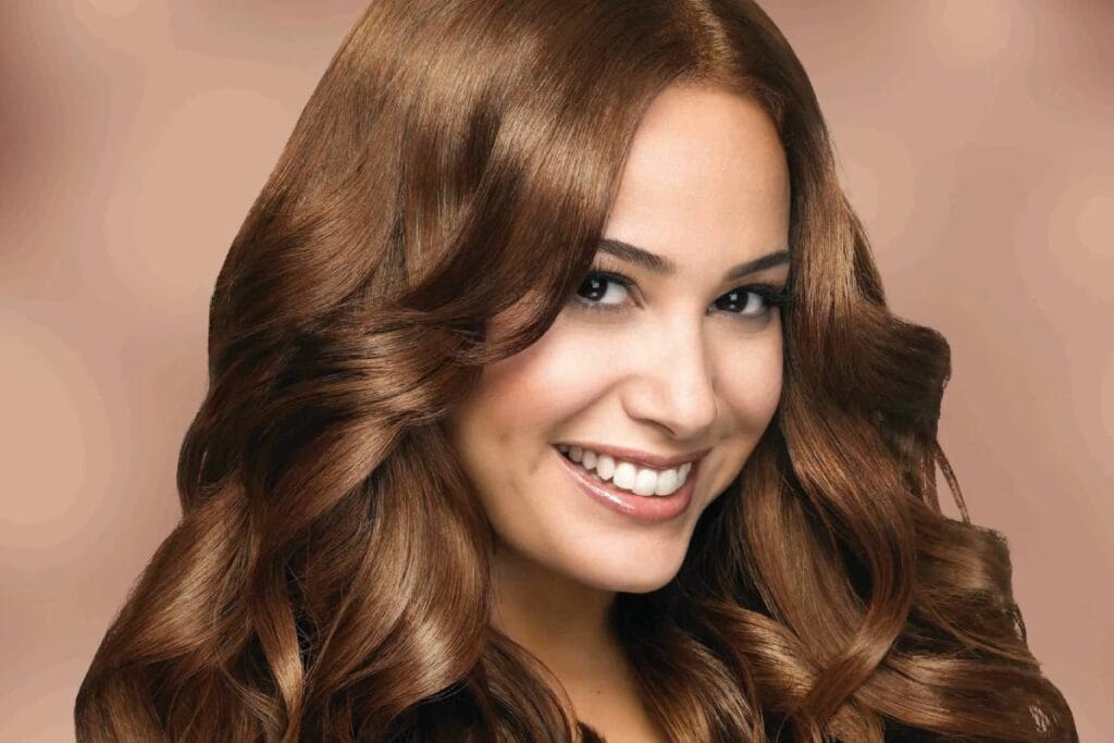 درجات صبغة الشعر البني