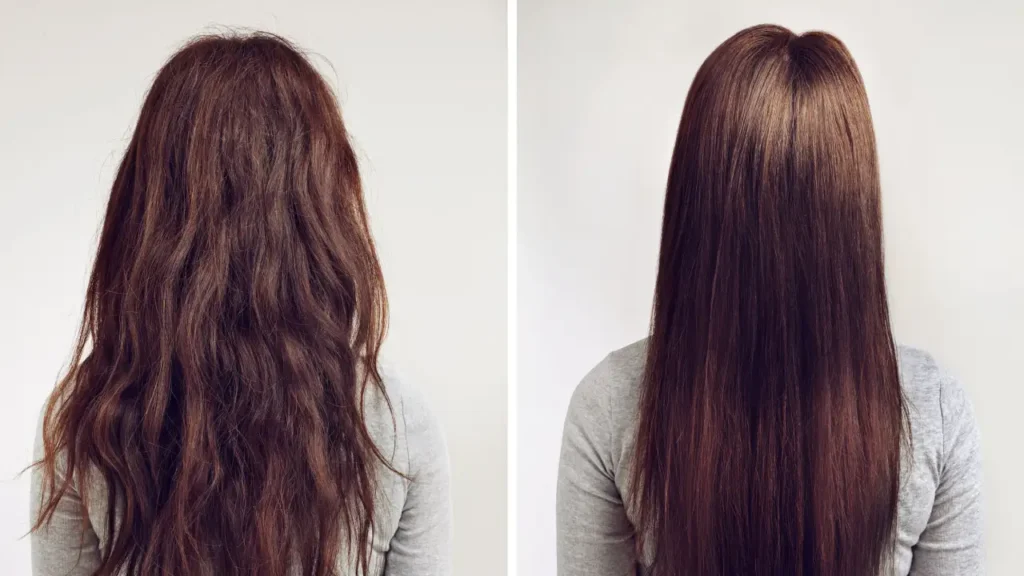 تريتمنت للشعر المصبوغ باللون البني